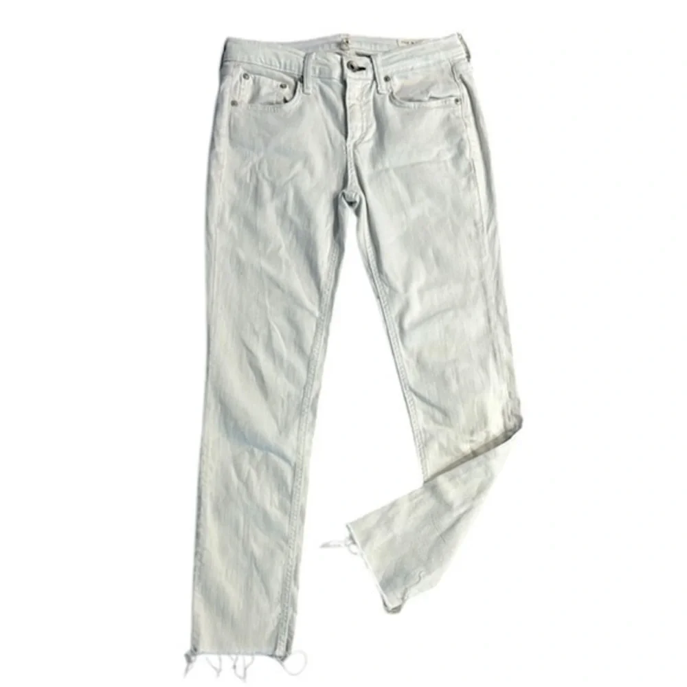 Rag & Bone Dre Capri jeans in white size 24